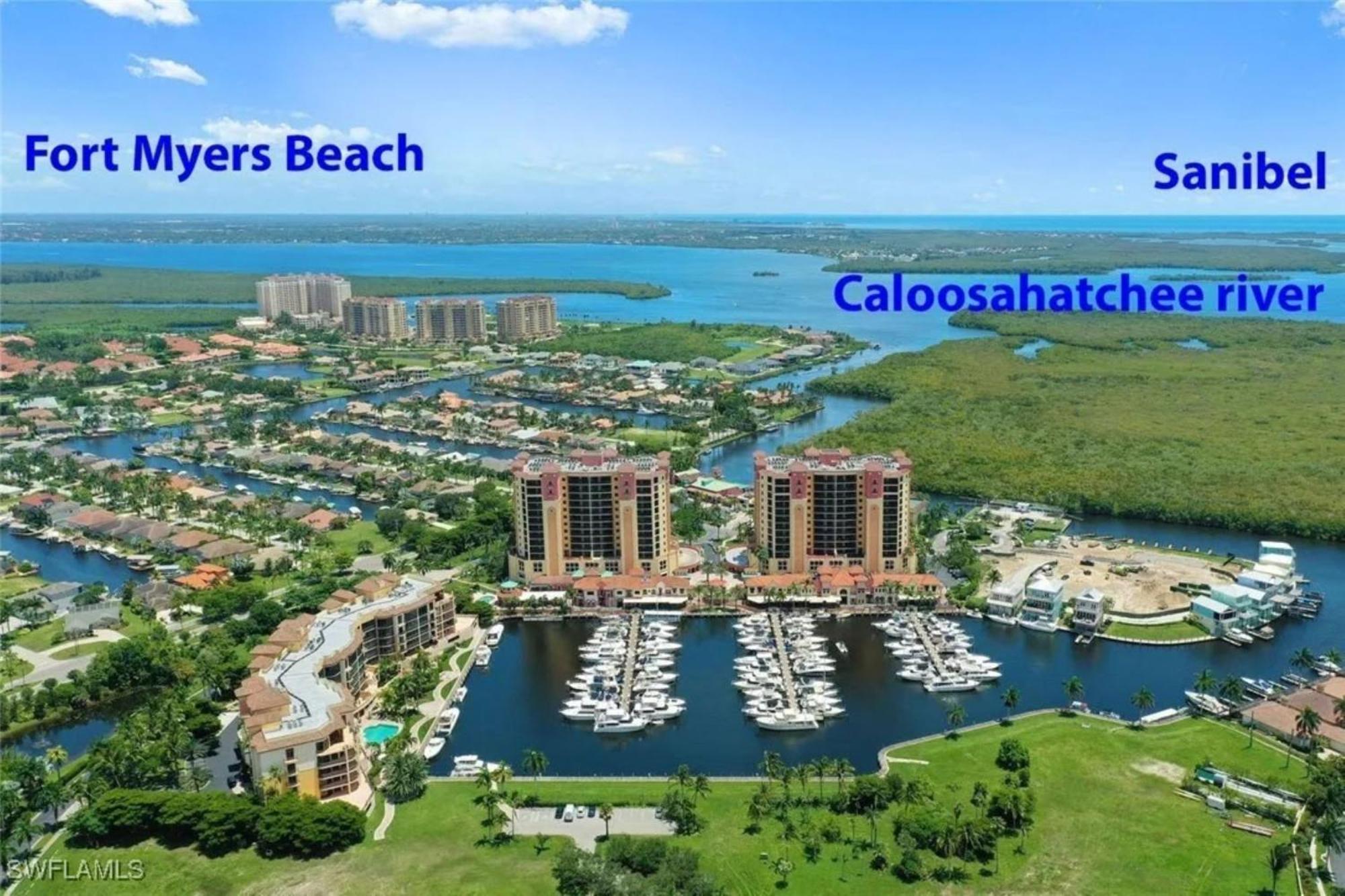 Vista Del Mar At Cape Harbour Marina, 10Th Floor Luxury Condo, King Bed, Views! Cape Coral Exterior photo